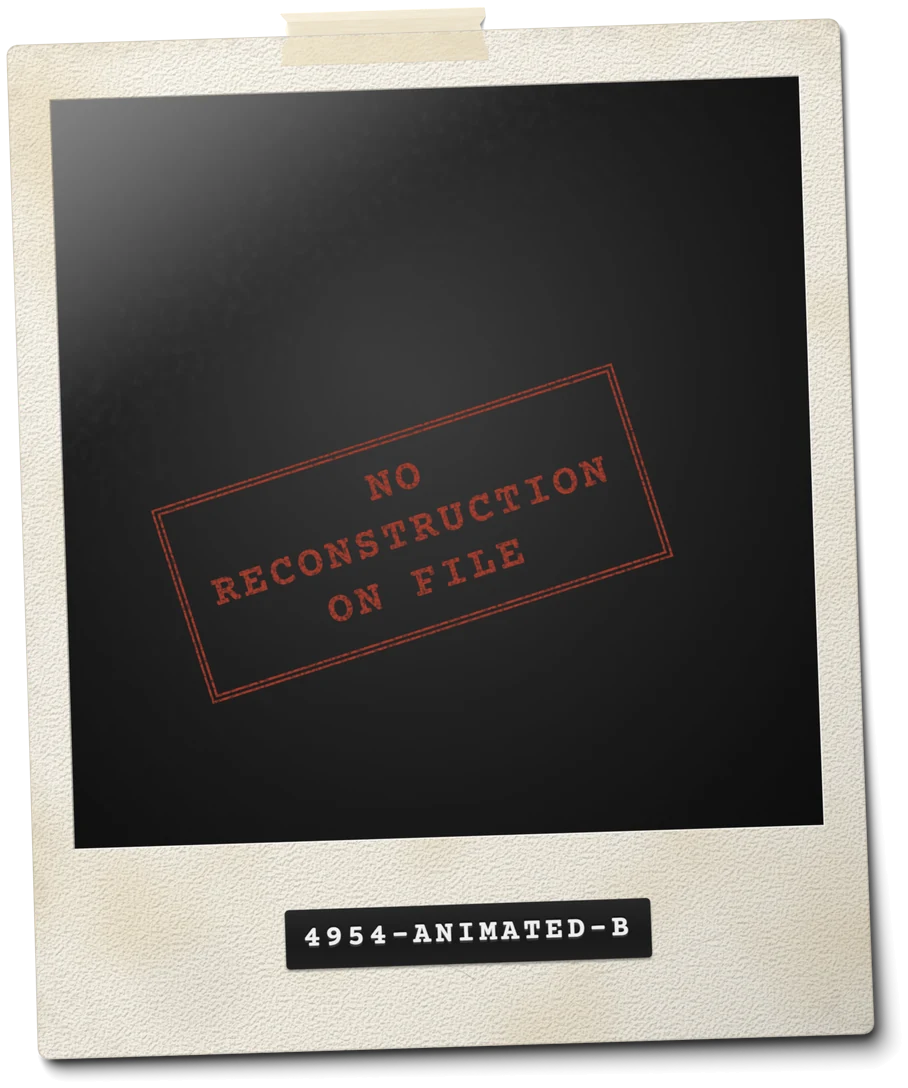 Evidence print 4954-ANIMATED-B: Percussive Interferoformers. Stamped "No reconstruction on file".